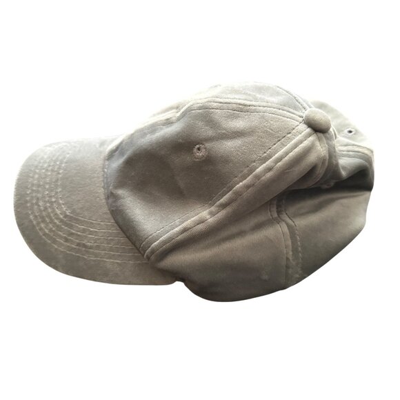 David & Young Gray Velvet Baseball Cap Adjustable One Size 100% Polyester Casual - Picture 2 of 5
